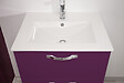 ONDEE - 2 Façades de tiroir MIXY - pour meuble de salle de bain - 60cm - Aubergine - Laqué - vignette