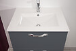 ONDEE - 2 Façades de tiroir MIXY - pour meuble de salle de bain - 80cm - Gris - Laqué - vignette