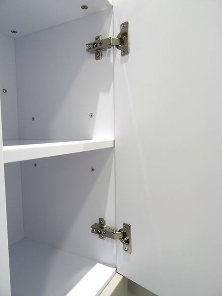 ONDEE - Caisson de colonne de salle de bain MIXY - 30cm - Blanc - Mélaminé - Livré en kit - large
