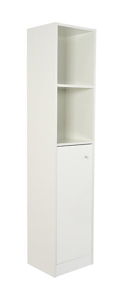 ONDEE - Colonne de salle de bain à poser ABBY - 35cm - Blanc - Laqué - Livré monté - large