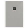 SWISS AQUA TECHNOLOGIES - Swiss Aqua Technologies Alek Receveur de douche rectangulaire 100x90 cm avec siphon, en marbre coulé, Gris (SATALEK10090S) - vignette