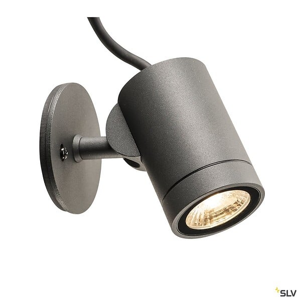 SLV - HELIA SPOT S, projecteur extérieur, simple, anthracite, LED, 8W, 3000K, IP55, variable - SLV - large