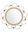 ATMOSPHERA - Miroir mural en rotin D 38 cm pour chambre d'enfant - vignette