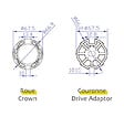 AVOSDIM - Adaptations moteur Avosdim - Axe ogive Ø70mm - pour Moteur Ø45mm - vignette