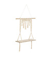 ATMOSPHERA - Étagère murale Macramé en Bois et Coton 60 x 80 cm - vignette