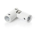 ZURFLUH FELLER - Cardan pour volet roulant - sortie hexagonale 10mm & Ronde 12mm acier laqué blanc - vignette