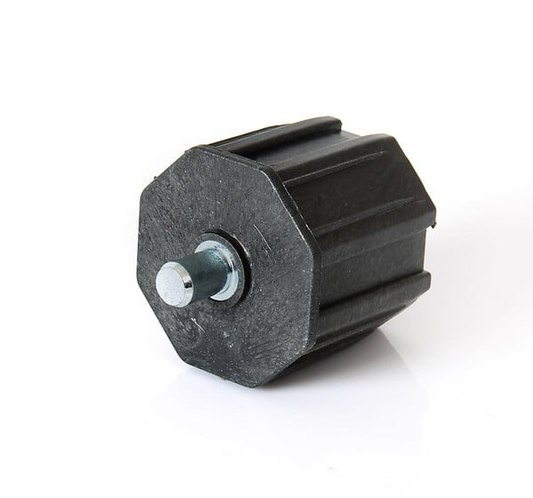 AVOSDIM - Embout de tube octogonal ø 40mm avec pivot intégré - large