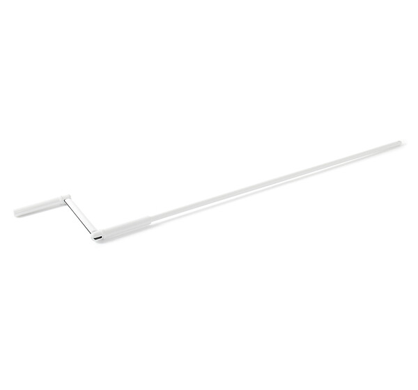 ZURFLUH FELLER - Manivelle avec poignée Ø 12,4mm acier laqué blanc Lg totale 1210mm - large