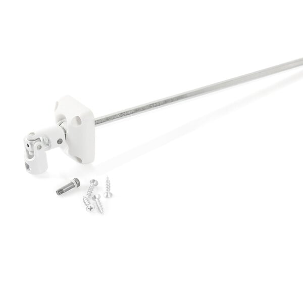 AVOSDIM - Sortie de caisson 45° sous coffre pour manivelle Ø12mm Tige hexagonale 7mm - large
