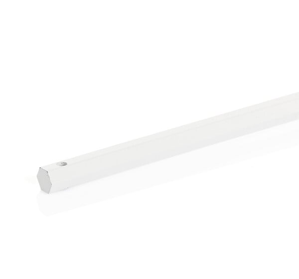 AVOSDIM - Manivelle seule hexagonale Ø 10mm acier laqué blanc Lg totale 1200mm - large