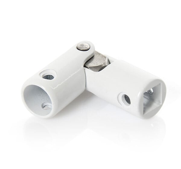 ZURFLUH FELLER - Cardan pour volet roulant - sortie carrée 8mm & ronde 12mm laqué blanc - large