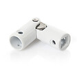 ZURFLUH FELLER - Cardan pour volet roulant - sortie carrée 8mm & ronde 12mm laqué blanc - vignette