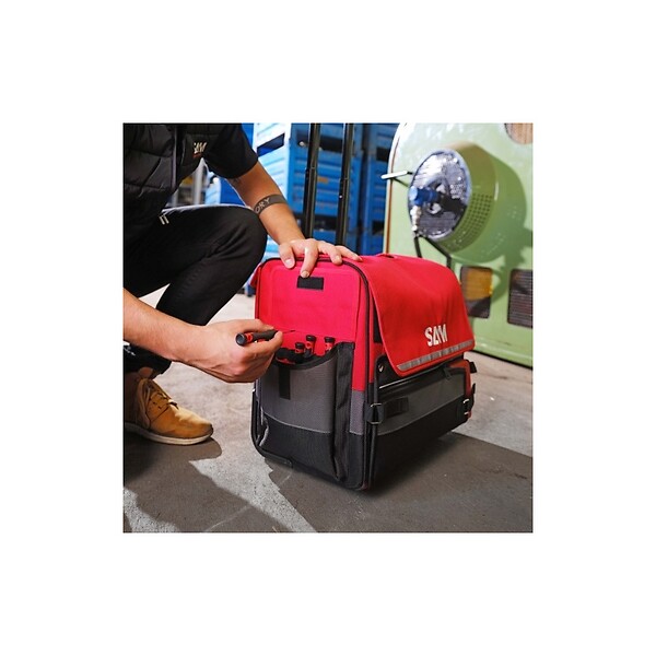 SAM OUTILLAGE - Valise à outils Sam Outillage textile 33 litres avec Trolley BAG7NZ - large