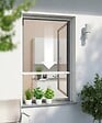 WINDHAGER - Enrouleur moustiquaire fenêtre PVC Basic - Blanc - 130x160cm - vignette