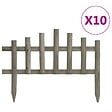 VIDAXL - vidaXL Bordure de jardin 10 pcs Bois de sapin 4,4 m - vignette