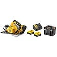 DEWALT - Scie circulaire sansfil XR Dewalt DCS572P2 18 V  2 batteries 5 Ah  chargeur  coffret TSTAK - vignette