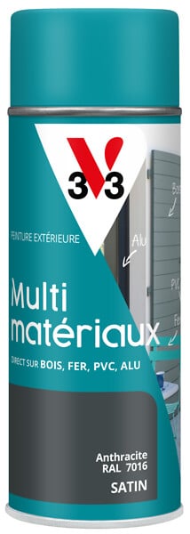 V33 PEINTURE - Peinture multi-mat DP Sat Anthracite Aerosol 400ml - large