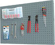 SIMON RACK - Simon Rack - Panneau mural de rangement 1200x600mm Gris foncé - PANELCLICK 1200x600 SIMONRACK - vignette