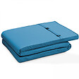 OVIALA - Coussin bain de soleil polyester bleu pacific 186x53x5 cm - Picchu - vignette
