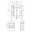 TIMBELA - TIMBELA M367+M367G Abri de jardin en bois I196xL136xH218 cm/ 1.98 m2 AVEC SOL TRAITÉ - vignette