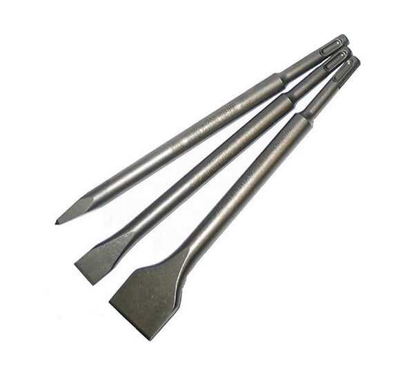 HIKOKI - Hitachi - Hikoki- set de 3 burins SDS+ (pic+ plat+ bêche) - large