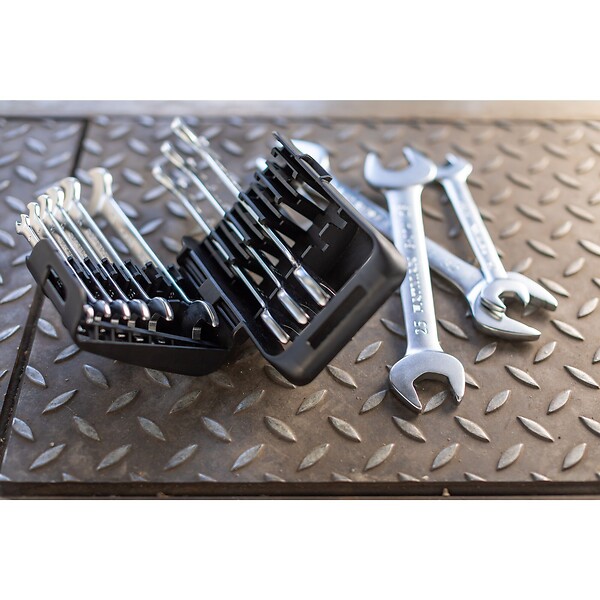 STANLEY - Clé à fourche Fatmax - Chrome mat - Jeu de 12 pièces - large