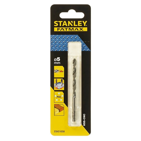STANLEY - Foret à métal - Acier rapide HSS - Fatmax - 5mm - large