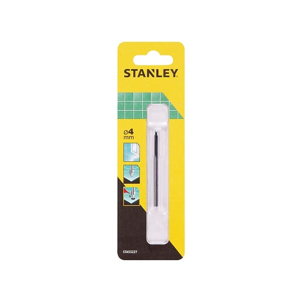 STANLEY - Foret à verre et carrelage - carbure de tungstène - 4mm - large