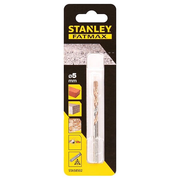STANLEY - Foret à pierre - Carbure - FatMax 5x85mm - Queue 3 pans - large