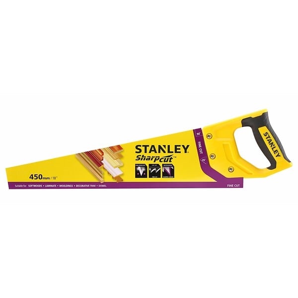 STANLEY - Scie égoine universelle - Acier - 450mm - large