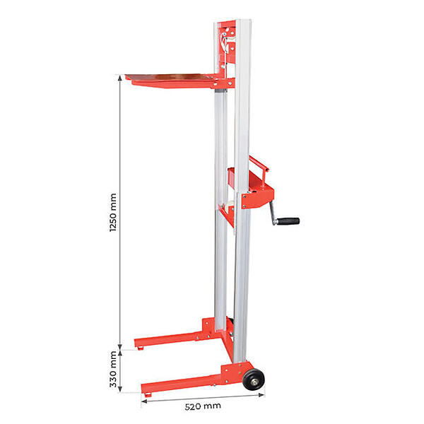 STOCKMAN - Stockman - Mini gerbeur manuel transportable et pliable 80 Kg 1250 mm - STD STOCKMAN - large