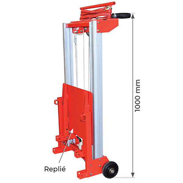 STOCKMAN - Stockman - Mini gerbeur manuel transportable et pliable 80 Kg 1250 mm - STD STOCKMAN - large