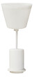 TIBELEC - Monture suspension plastique - Douille E27 - Blanc - 60W - vignette