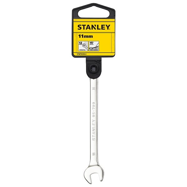 STANLEY - Clé mixte 11mm - Acier forgé - Manche ergonomique - large