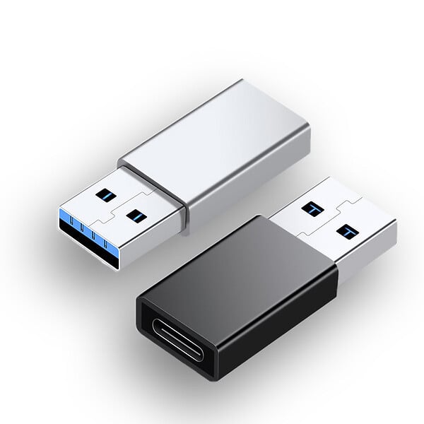 APM - Adaptateur USB-A mâle vers USB-C femelle - Alliage aluminium - large
