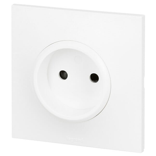 LEGRAND - Prise de courant sans terre Neptune - Blanc - 16A - large