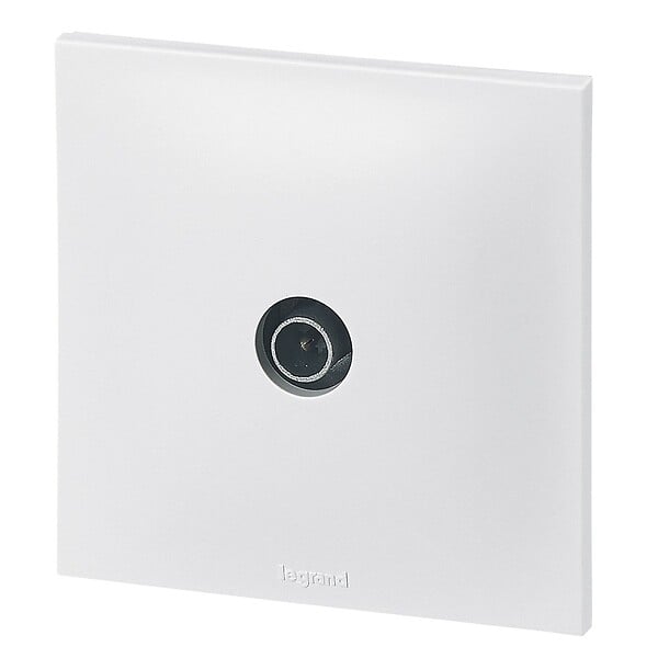 LEGRAND - Prise TV simple Neptune - Blanc - Blindée Classe A - large