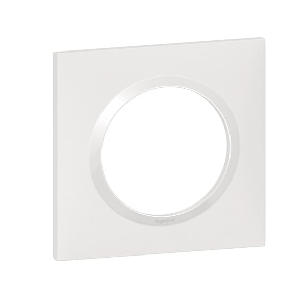 LEGRAND - Plaque Dooxie 1 poste - Plastique - Blanc - 1 module - large