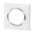 LEGRAND - Plaque carrée dooxie 1 poste finition blanc avec bague effet chrome - vignette