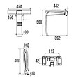 PELLET - Tabouret de douche déclipsable et interchangeable Arsis Pellet - Ø 25 mm - Blanc/Gris - vignette