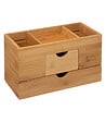 5 FIVE SIMPLY SMART - Organiseur de salle de bain Rangement maquillage 2 tiroirs en Bambou - vignette
