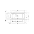 DURAVIT - Baignoire acrylique D-Code - À encastrer - 1800 x 800mm - vignette