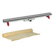 NICOLL - caniveau de douche inox réversible 790mm + natte - sicanatfh80r - vignette