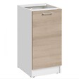 CUISINEANDCIE - Cuisineandcie - Meuble bas de cuisine Eco Chene Naturel 1 porte L 40 cm - vignette