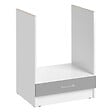 CUISINEANDCIE - Cuisineandcie - Meuble pour four encastrable Eco Gris Brillant L 60 cm - vignette