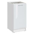 CUISINEANDCIE - Cuisineandcie - Meuble bas de cuisine Eco Blanc Brillant 1 porte L 40 cm - vignette