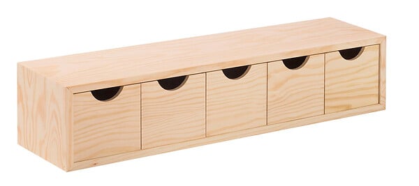 ASTIGARRAGA KIT LINE - Mini bloc 5tiroirs en plaque pin 13x12x57 - large
