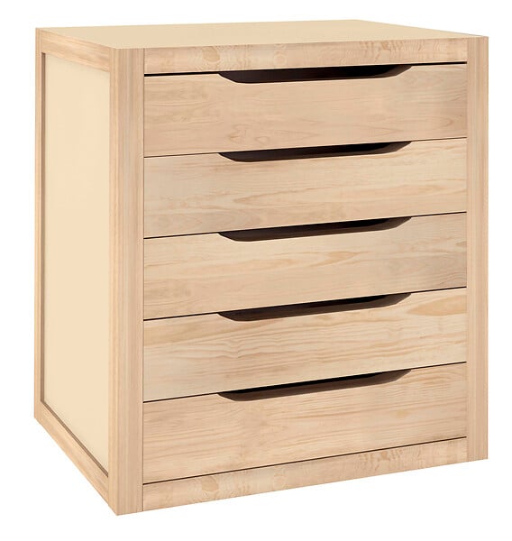 ASTIGARRAGA KIT LINE - Casier de rangement 5 tiroirs - Pin massif - large