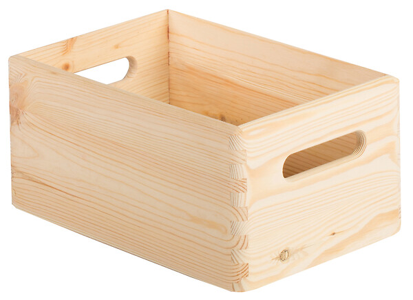 ASTIGARRAGA KIT LINE - Boîte de rangement en pin massif sans couvercle 14x30x20cm - large