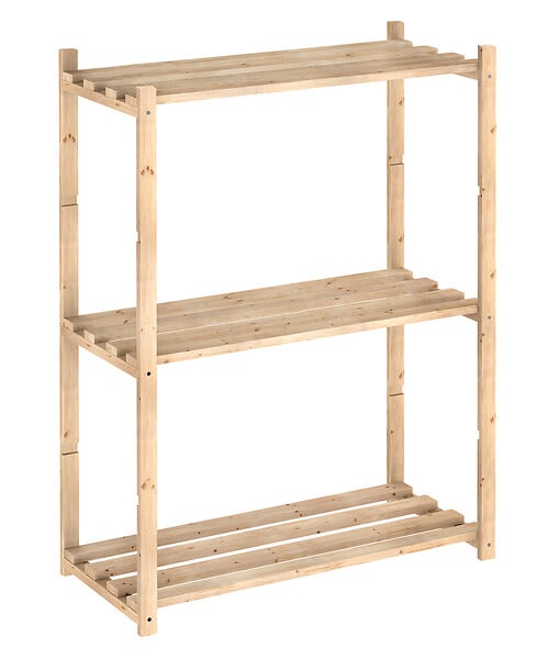 ASTIGARRAGA KIT LINE - Etagères Natura avec 3 tablettes - Bois - 92.2x30x65cm - large
